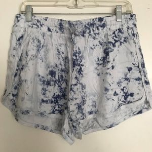 TIE DYE ACID WASH SHORTS